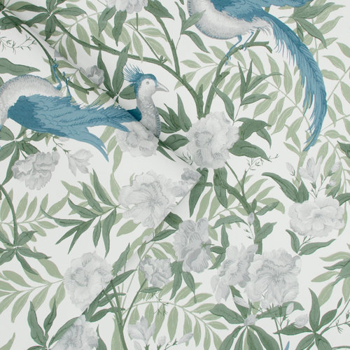 Laura Ashley Lille Papier peint à rayures nacrées